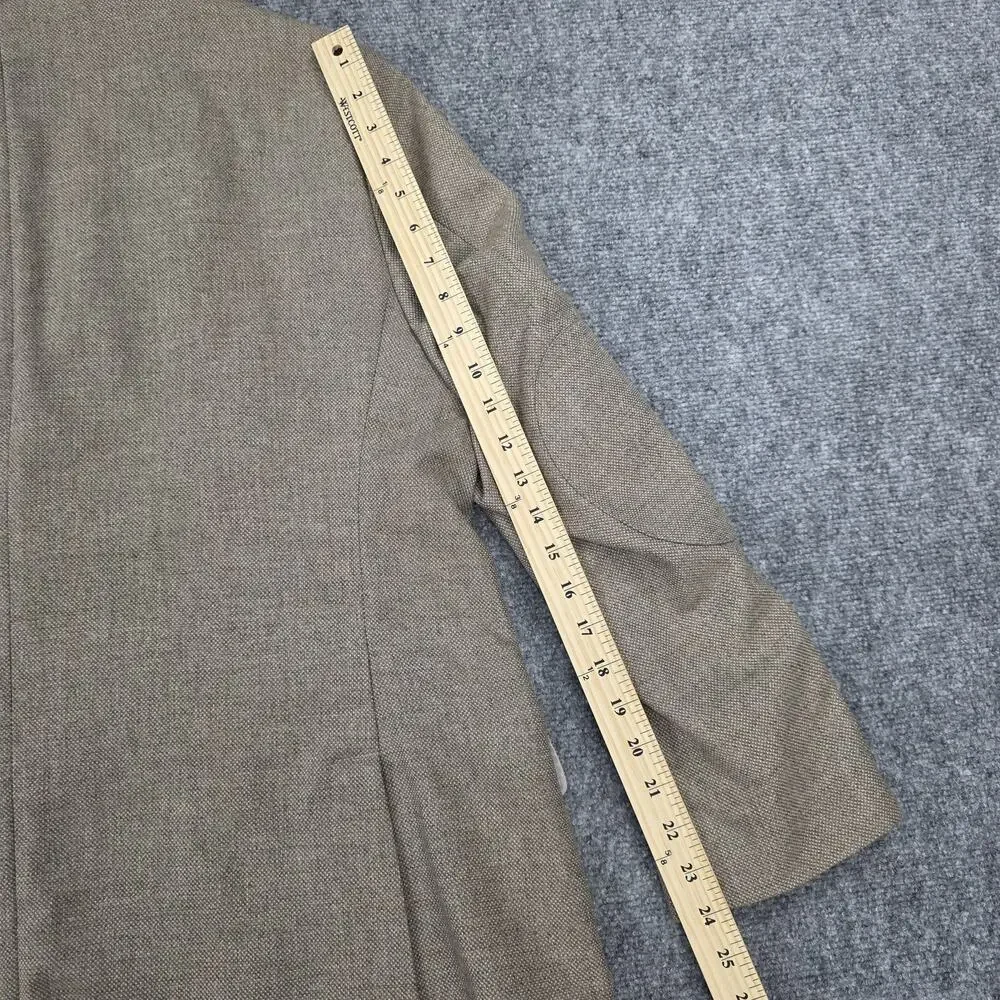 Joe Joseph Abboud Blazer Mens 48 Regular Tan Slim Fit Elbow Patch Sport Coat